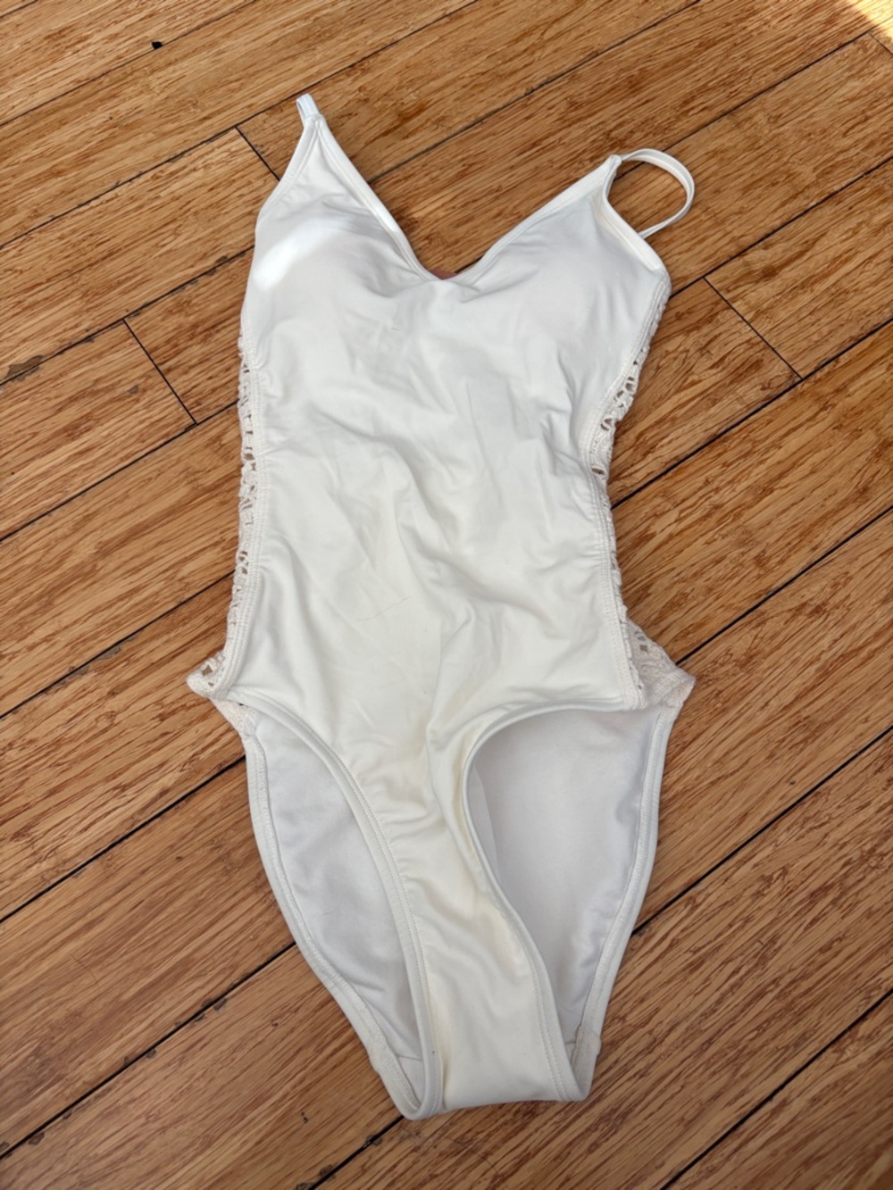 Women’s White One-Piece Swimsuit - Classic Fit